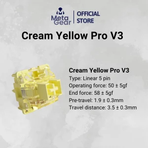 Switch Akko Cream Yellow Pro V3