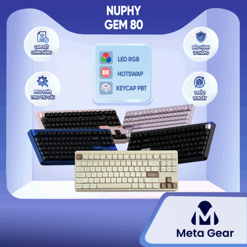 Bàn phím cơ Nuphy Gem80