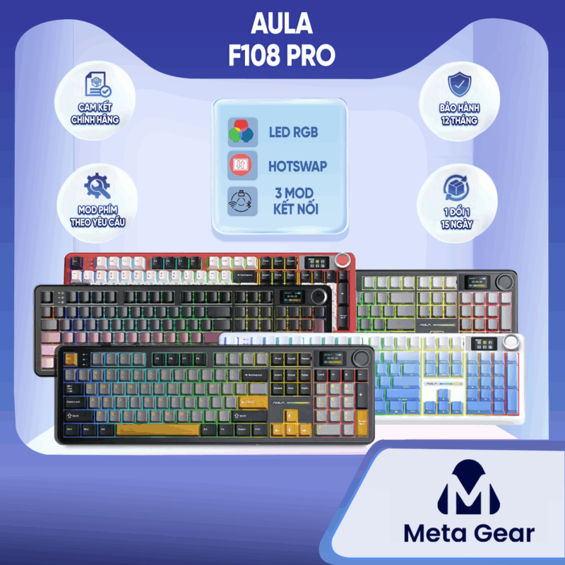 Bàn phím cơ Aula F108 Pro