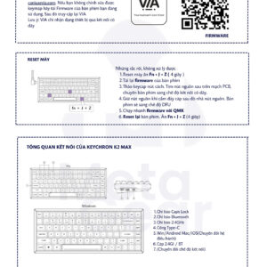Hướng dẫn sử dụng bàn phím cơ Keychron K2 Max