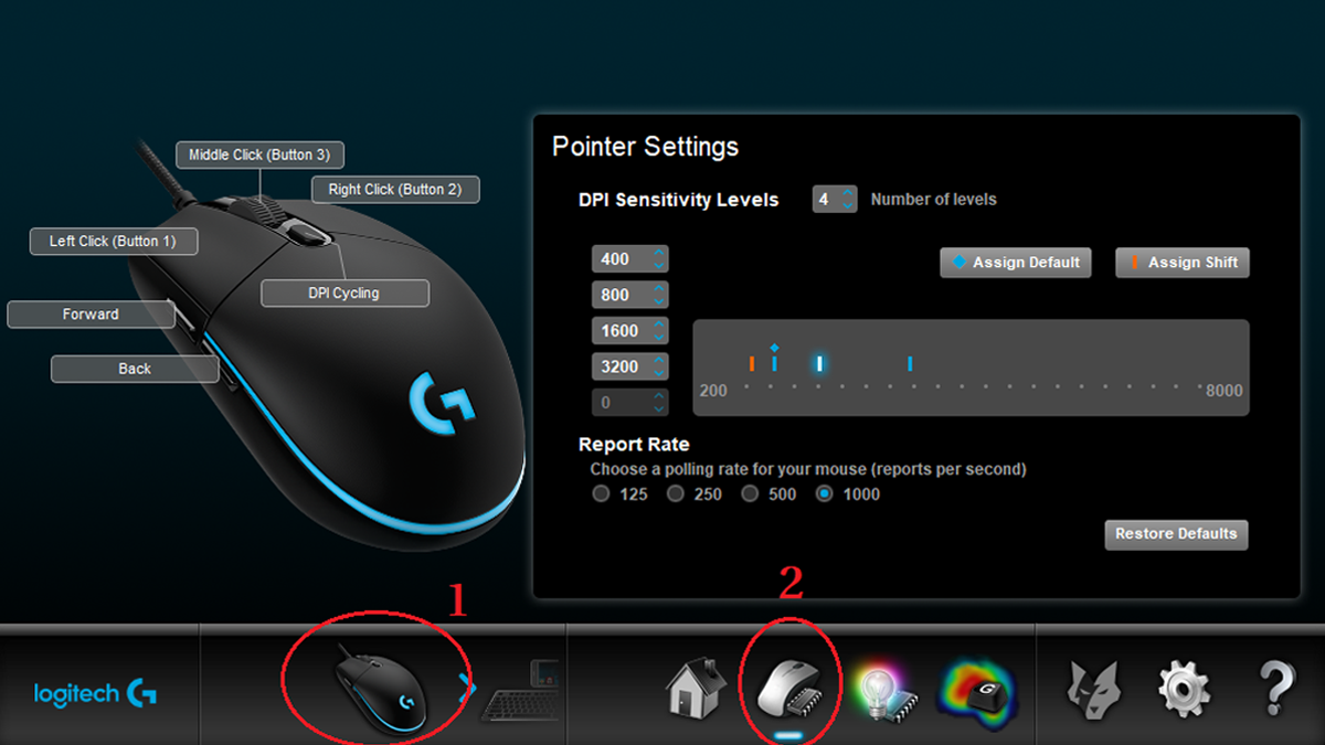 Chuột Logitech G102 Gen2 Lightsync Chuột Logitech G102 Gen2 Lightsync