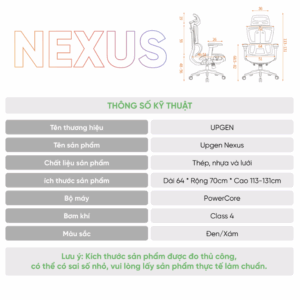 Ghế công thái học Upgen Nexus