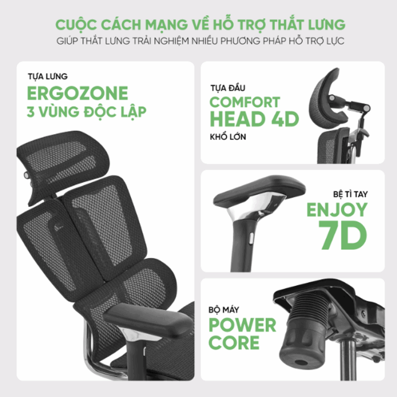 Ghế công thái học Upgen Nexus