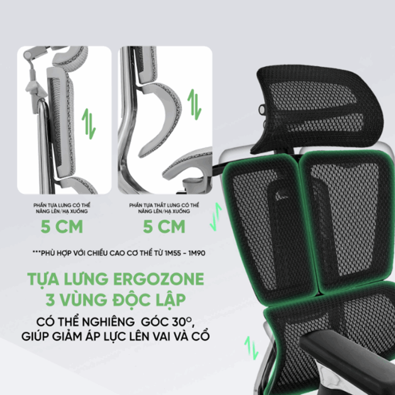 Ghế công thái học Upgen Nexus