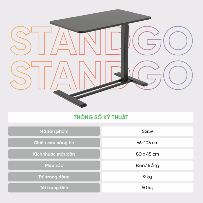 Bàn nâng hạ Upgen StandGo