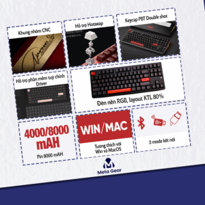 Bàn phím cơ PMO Aurora 80