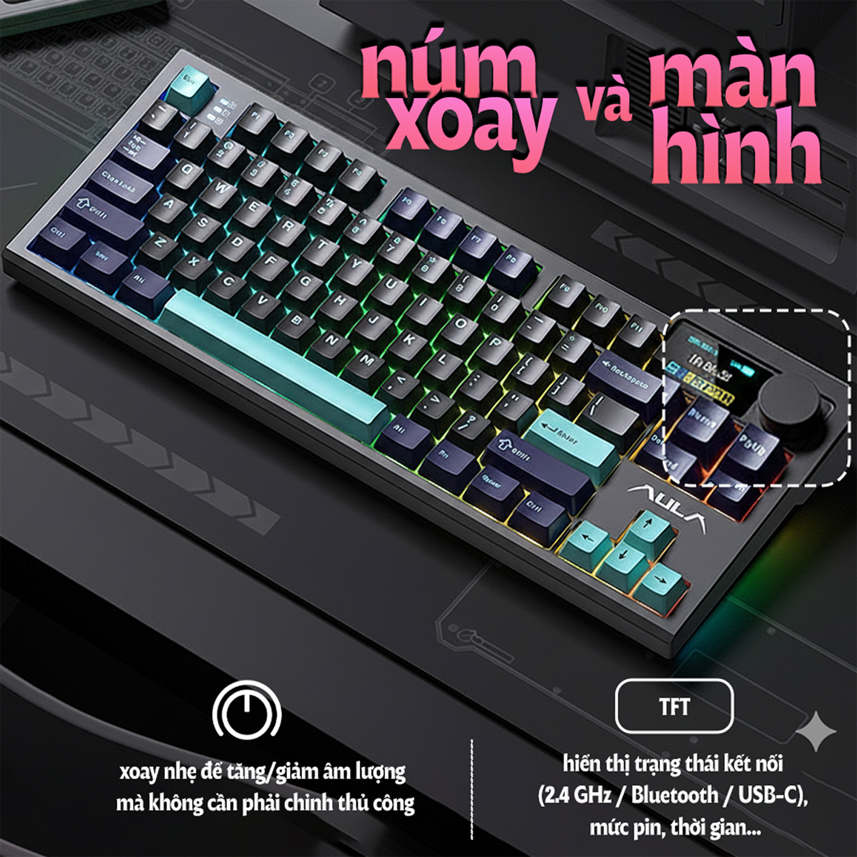 Bàn phím cơ Aula S87 Pro