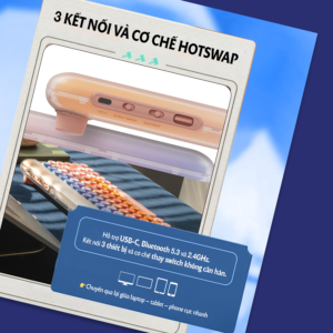 Bàn phím cơ Lofree Dot Sugar Color 70S