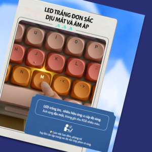 Bàn phím cơ Lofree Dot Sugar Color 70S