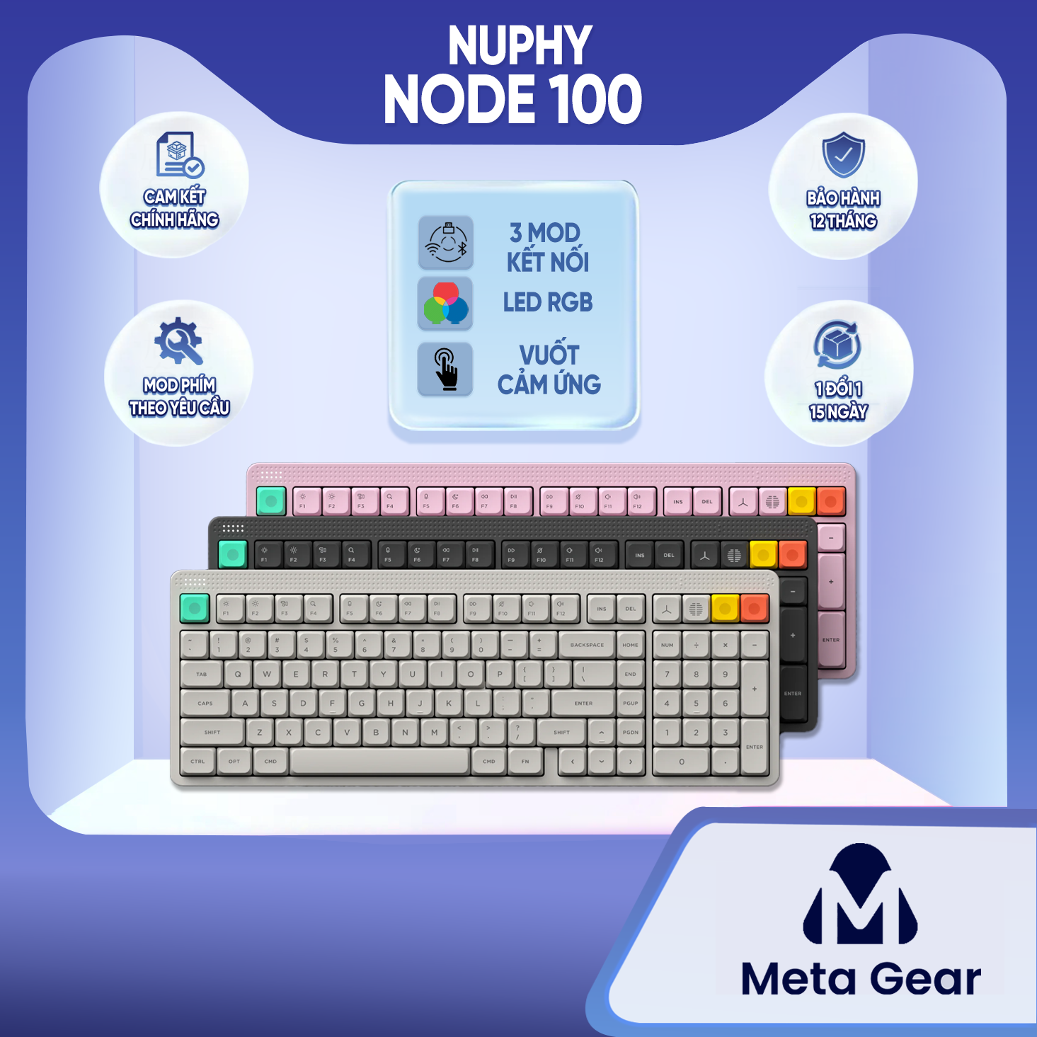 Bàn phím cơ Nuphy Node100 Bàn phím cơ Nuphy Node100