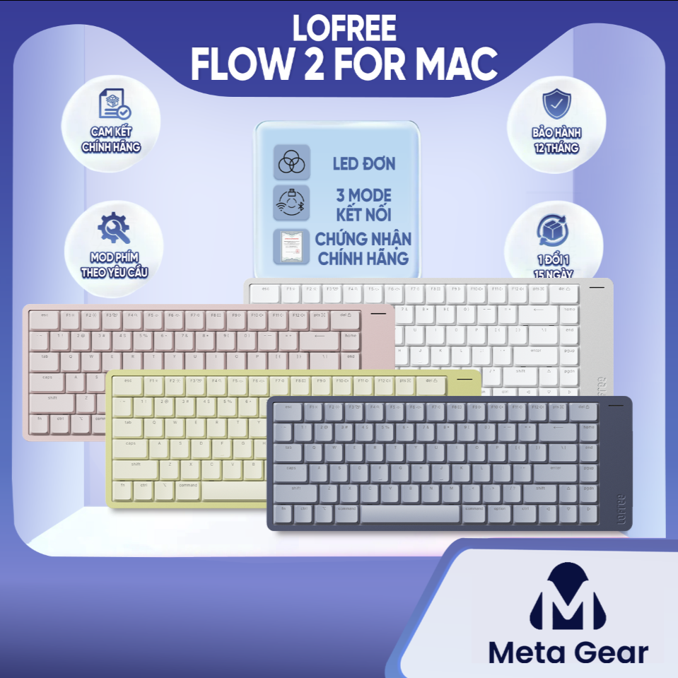 Bàn phím cơ Lofree Flow2 For Mac Bàn phím cơ Lofree Flow2 For Mac