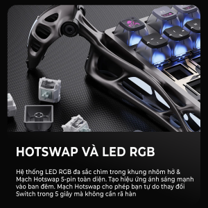 Bàn phím cơ gaming Gravasta Mercury K1 Pro