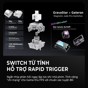 Bàn phím cơ Gravasta Mecury V75 Pro & V75 Bàn phím cơ gaming Gravasta Mercury V75 Pro