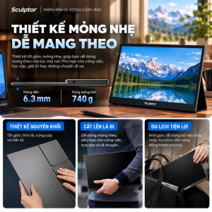 Màn hình di động cảm ứng Sculptor MF156LC