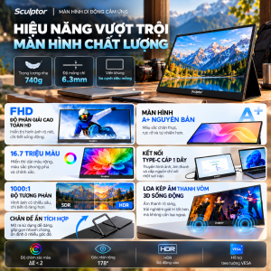 Màn hình di động cảm ứng Sculptor MF156LC